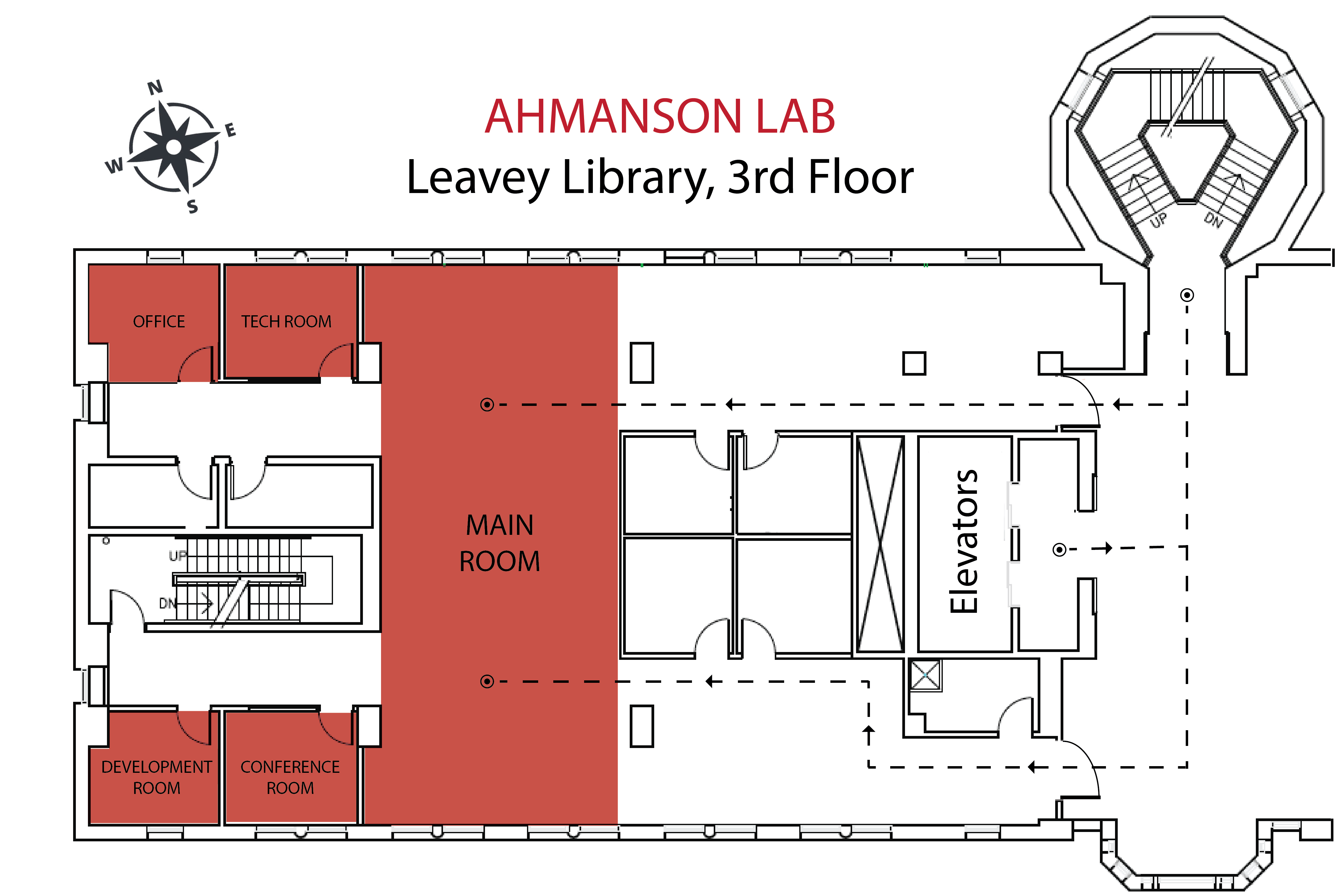 Directions to the Ahmanson Lab