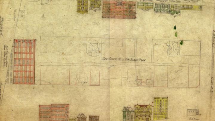 architectural drawing of bunker hill