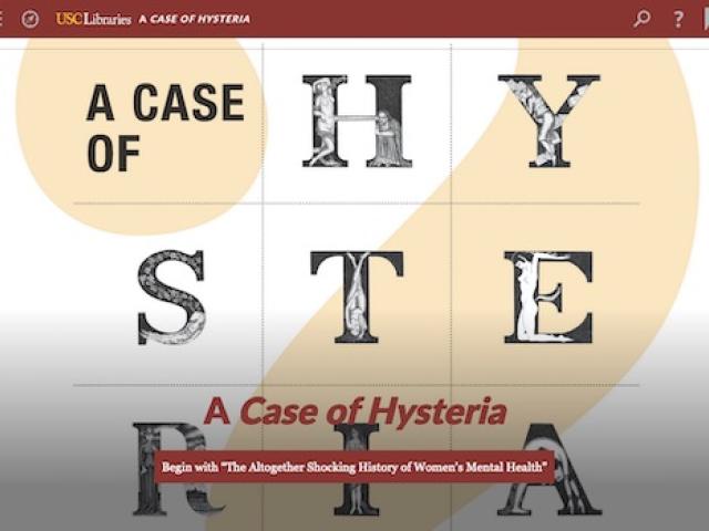 Cover of project Letters spelling Hysteria