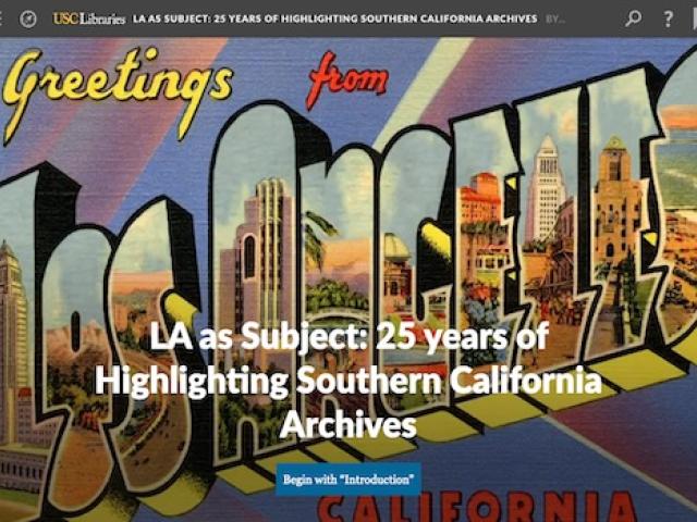 Wprds Los Angles wit scenery of LA painted in the letters