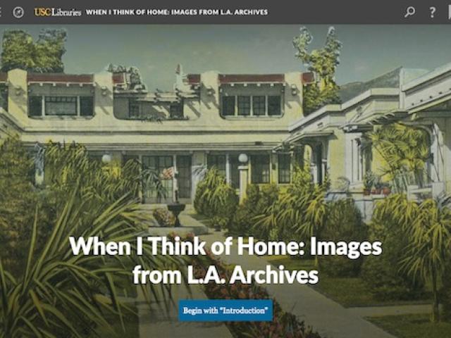 Photo of classic LA home front