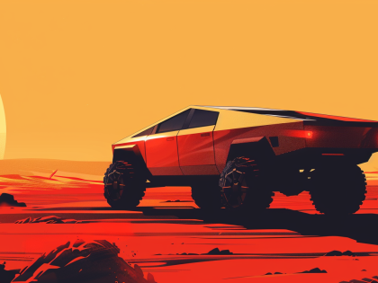 cybertruck on mars