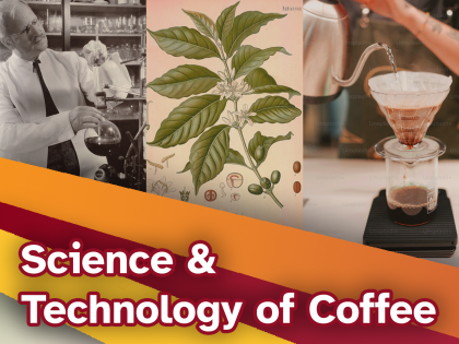 Promotional image for Science and Technology of Coffee Workshop.